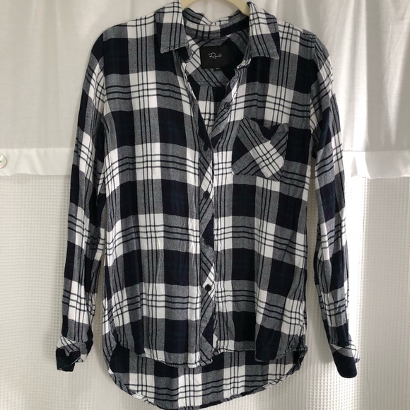 Rails Plaid Button Brown - Picture 5 of 7